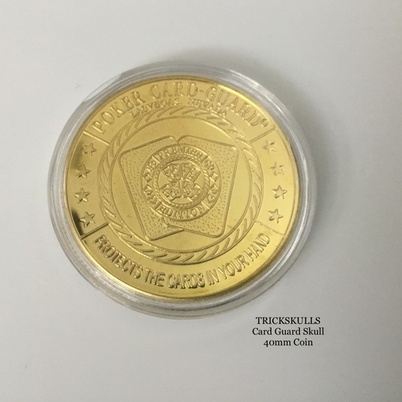 Card Guard Skeleton Skull Enamel Coin Stainless Locket 45-60cm Wheat Link Chain - Picture 5 of 9